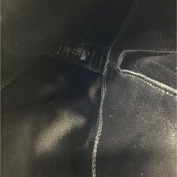 Start Weitzman Boots Black Leather Knee High Patent Leather Block Heel Size 9 - Picture 11 of 16